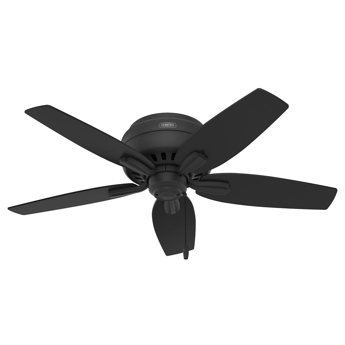 42 inch Newsome Matte Black Low Profile Ceiling Fan with LED Light Kit