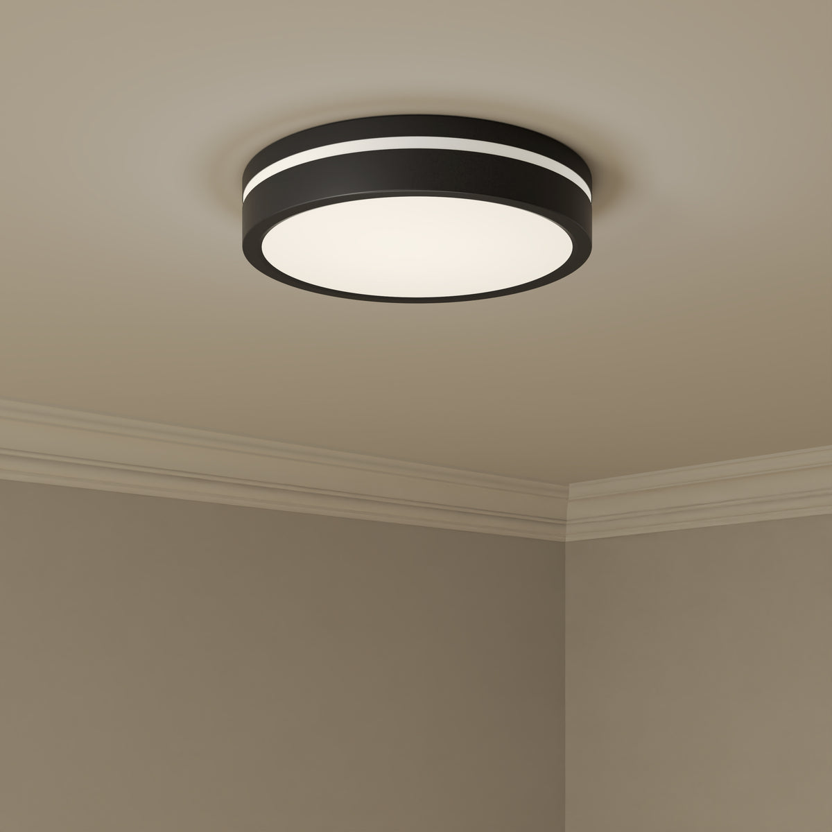 2.5'' Soltra Matte Black Light Flush Mount