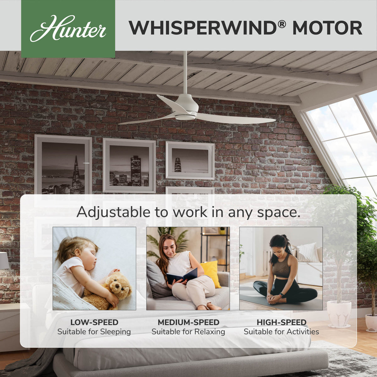 60 inch Mazzini ENERGY STAR® Matte White Damp Rated Ceiling Fan and Handheld Remote