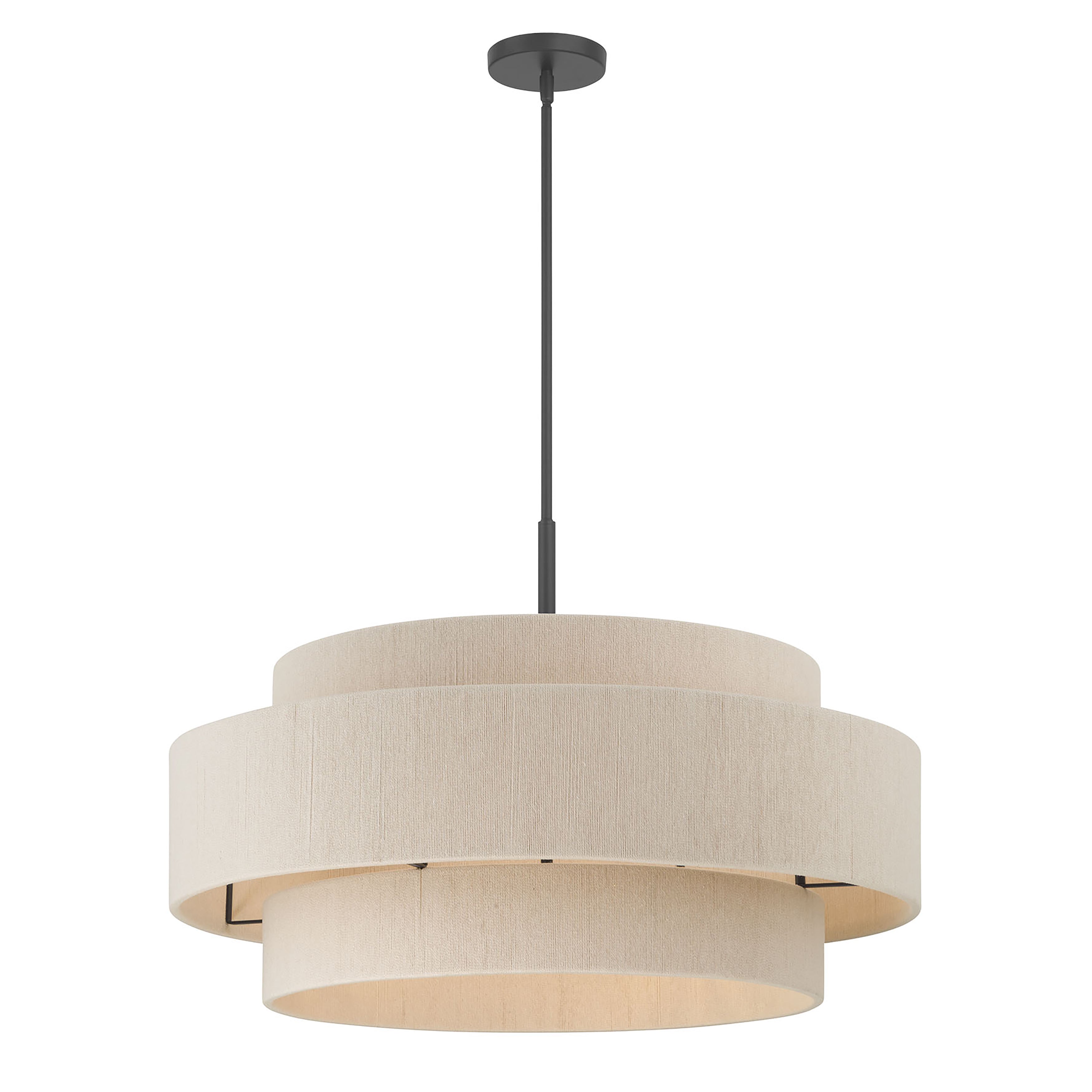 20.5'' Helbert Matte Black 6 Light Pendant