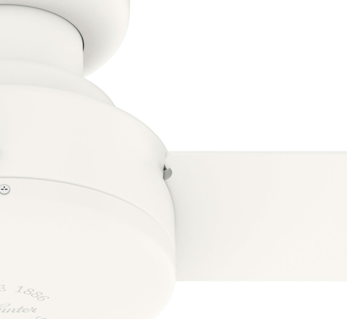 44 inch Presto Matte White Low Profile Ceiling Fan and Wall Control