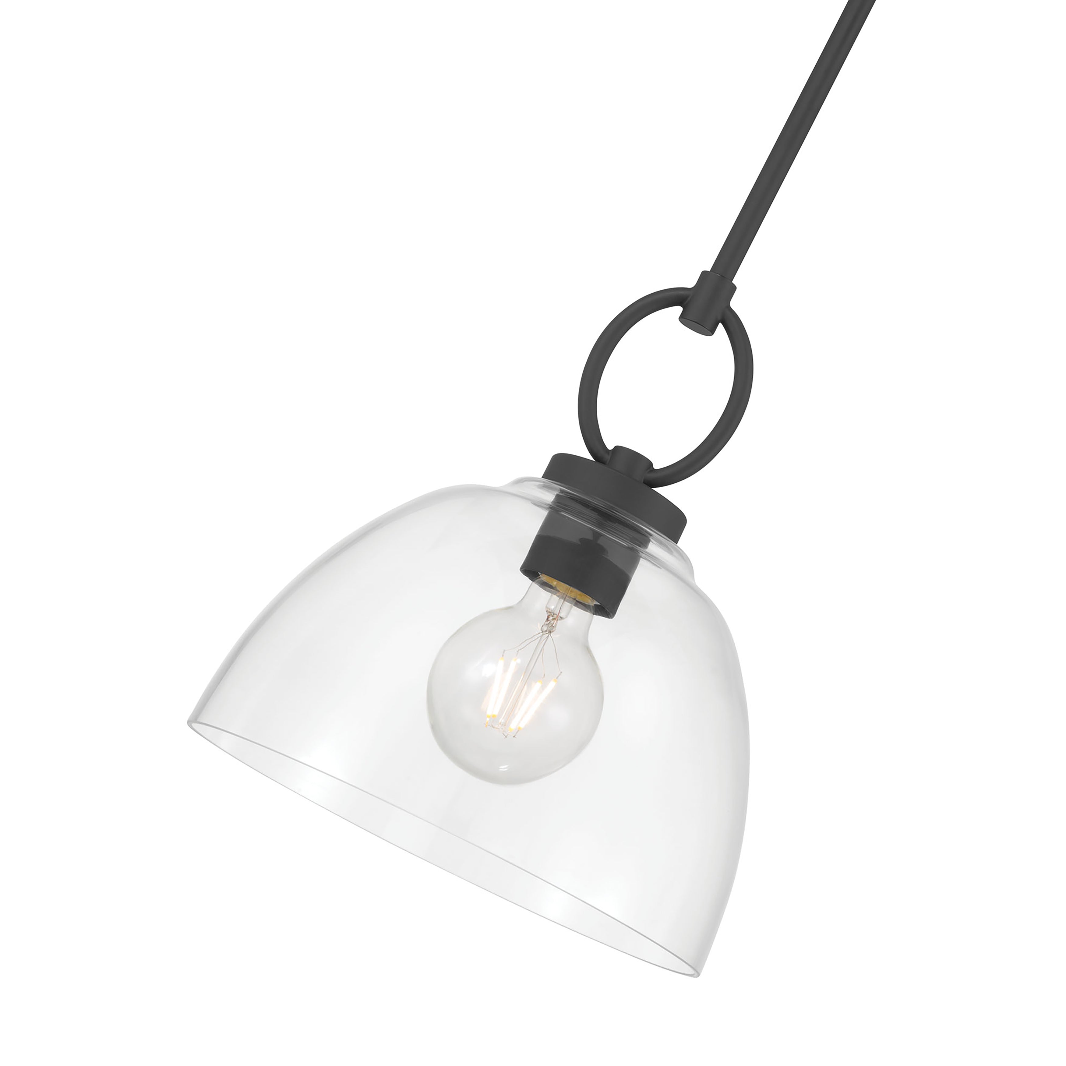 11.5'' Velto Matte Black 1 Light Pendant