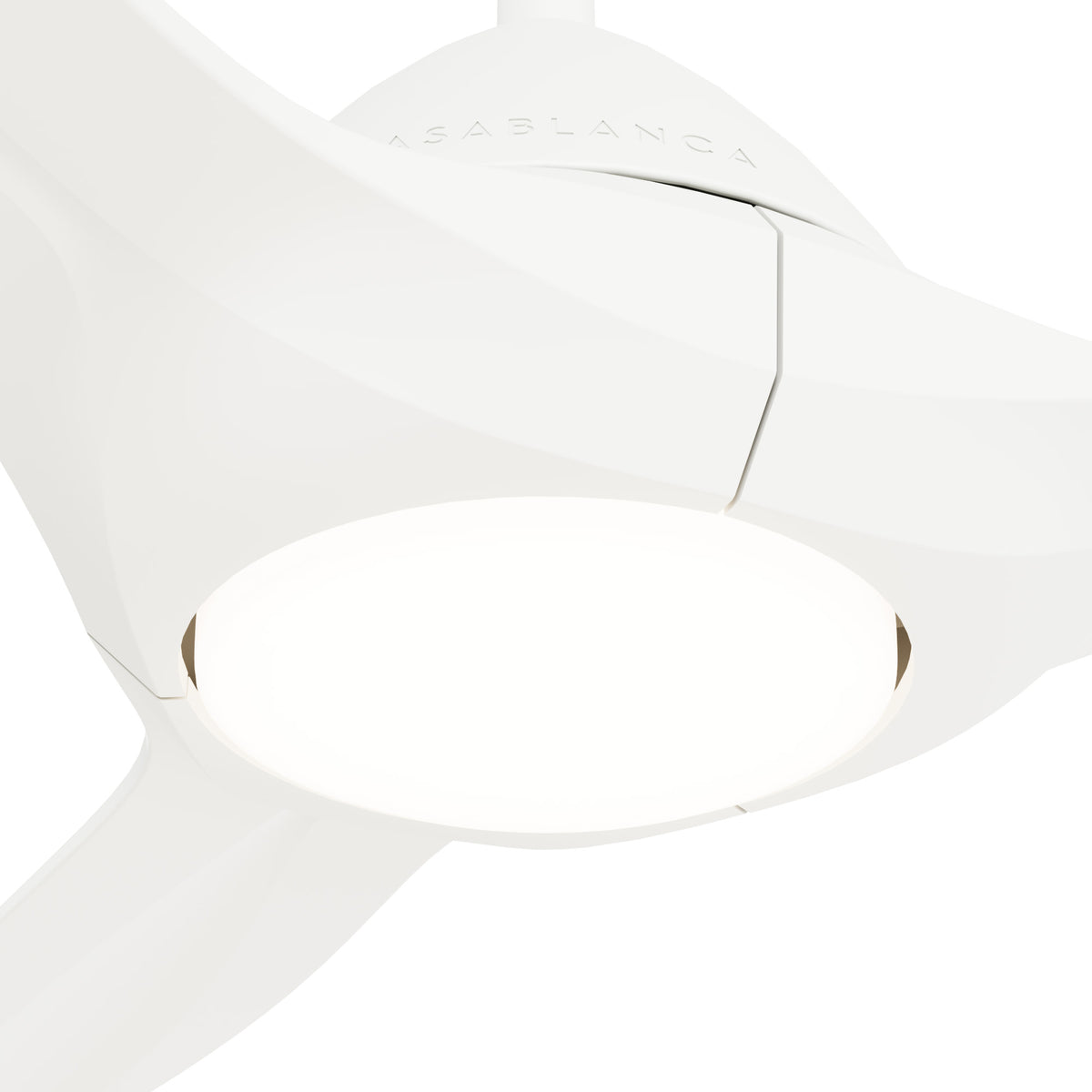 Casablanca 56 inch Surea ENERGY STAR® Fresh White Damp Rated Ceiling Fan with LED Light Kit and Wall Control and Handheld Remote