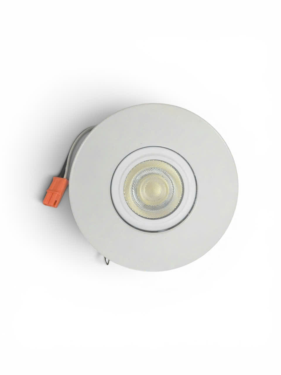 4-inch White Recessed Light with 3000K Light and Frosted Lens