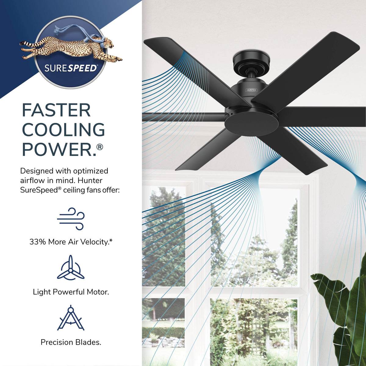 52 inch Kennicott Fresh White Damp Rated Ceiling Fan and Wall Control