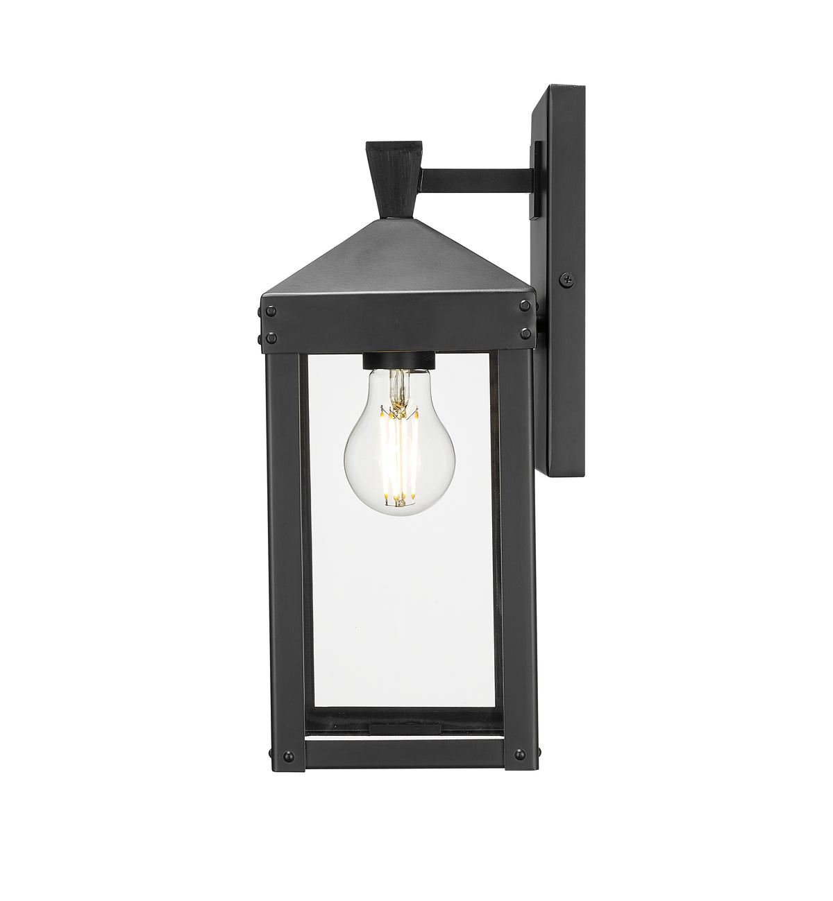 5.5'' Yates Powder Coated Black 1 Light Wall Sconce