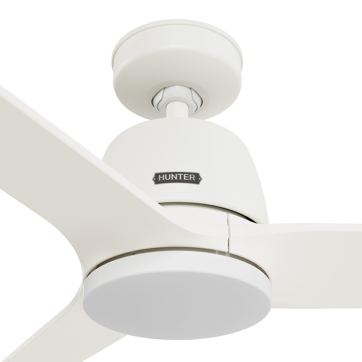 52 inch Malden Matte White Ceiling Fan with LED Light Kit and Handheld Remote