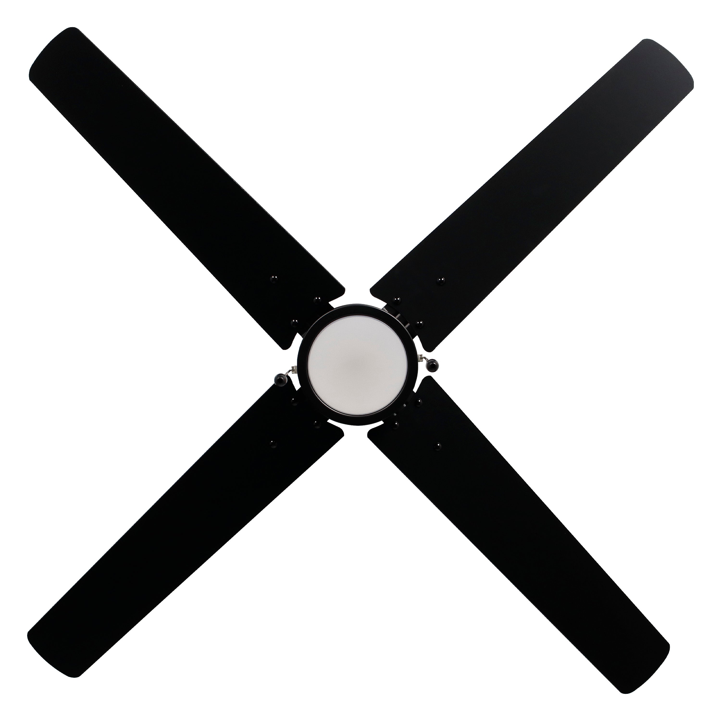 52 Inch Aldea IV AC Matte Black Indoor Ceiling Fan 4-Blade Reversible