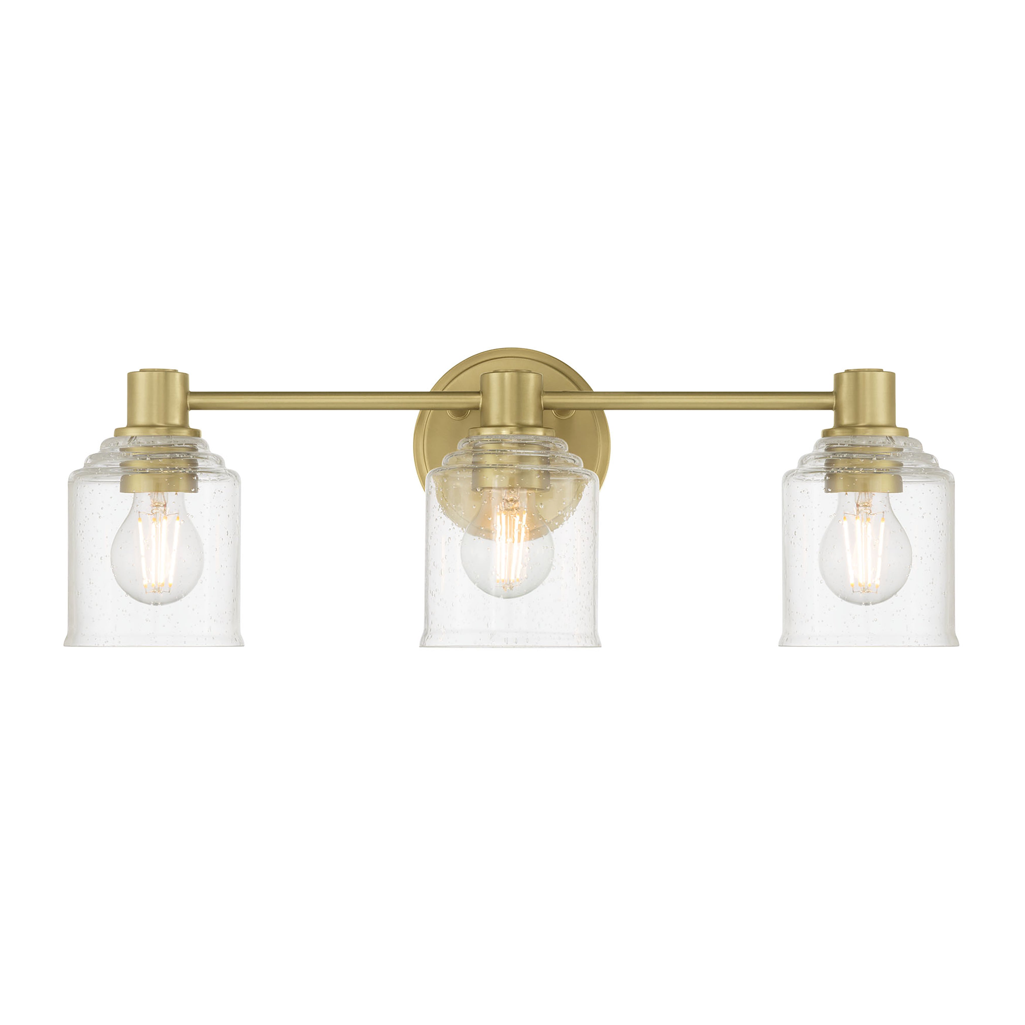 22.5'' Vessair Vintage Brass 3 Light Bath Vanity