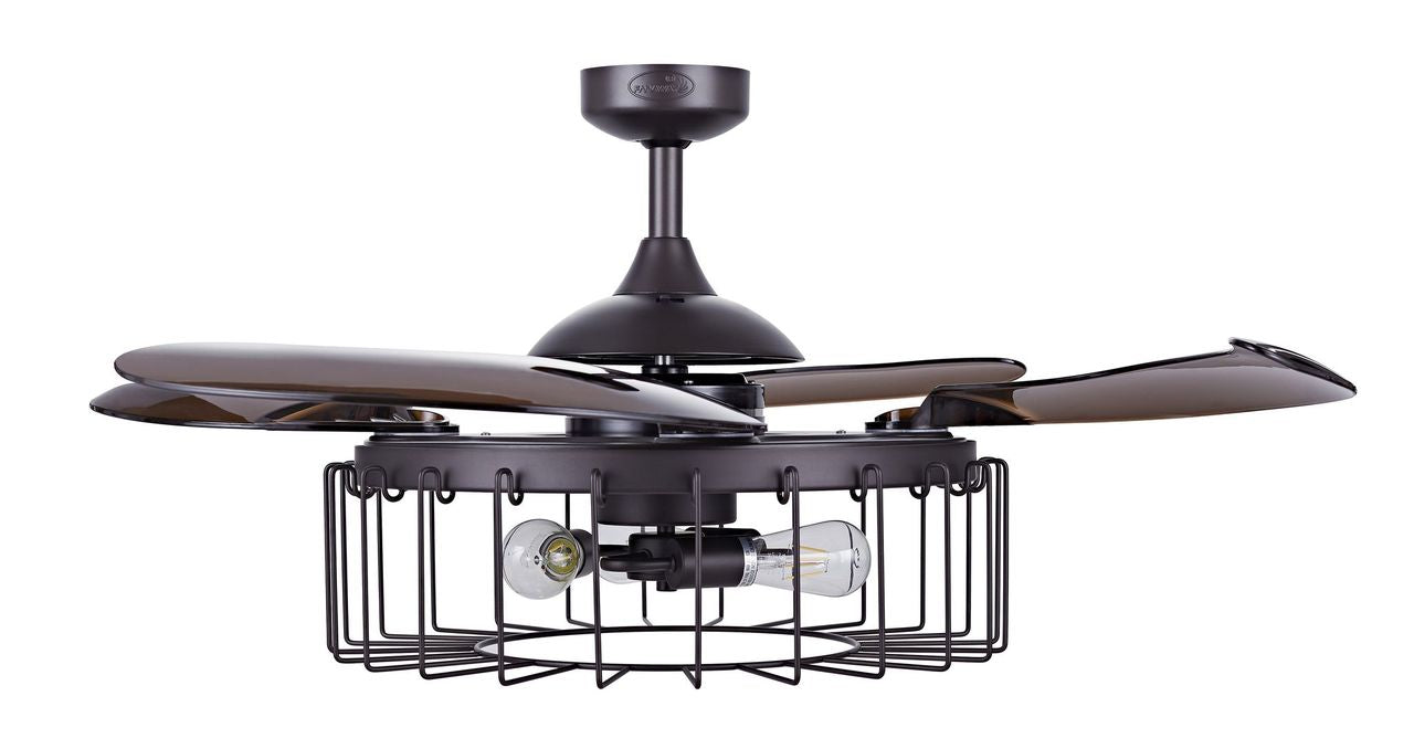 48 Inch Oil Rubbed Bronze Retractable Blade Ceiling Fan