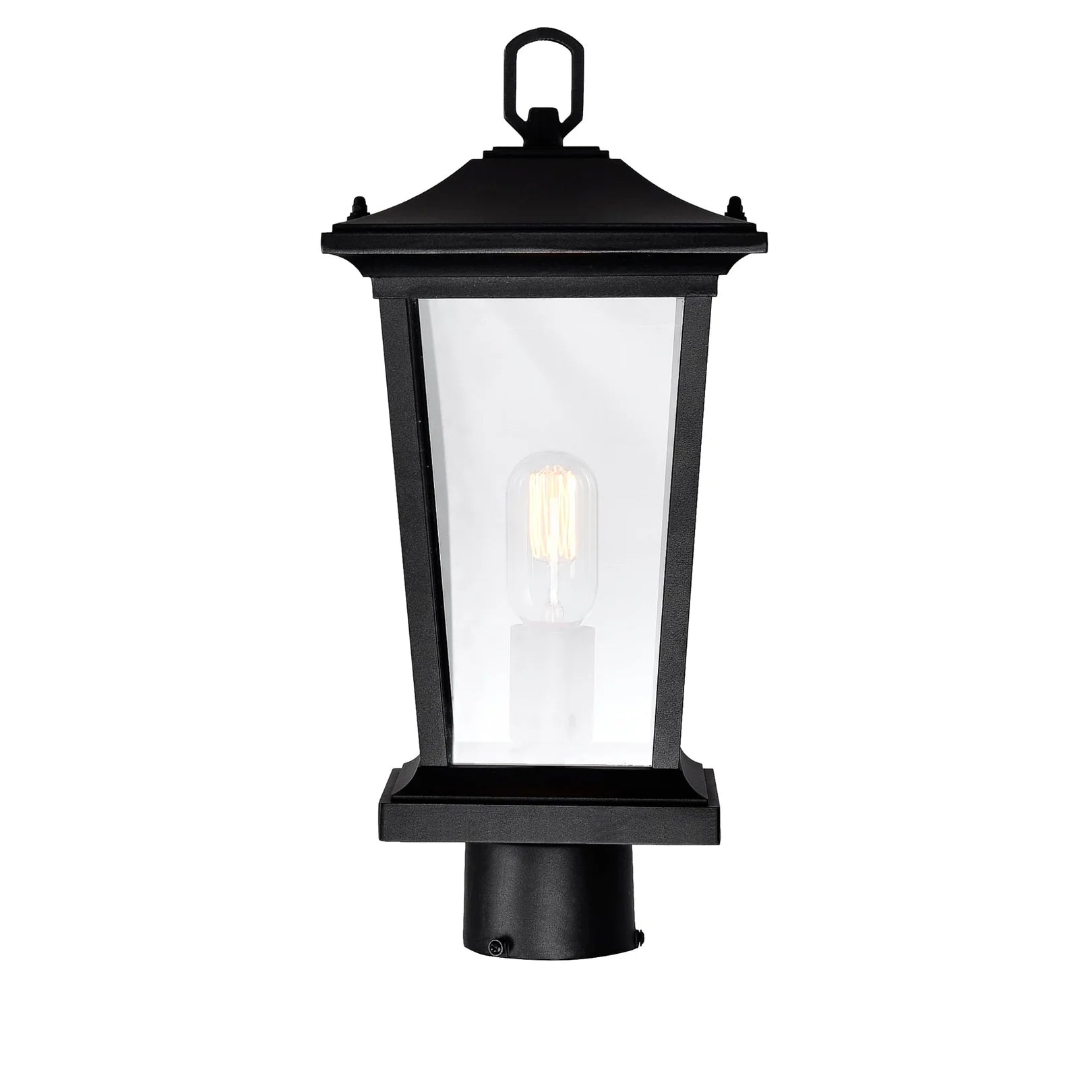 Leawood Outdoor Lantern Heads Black 1 Light