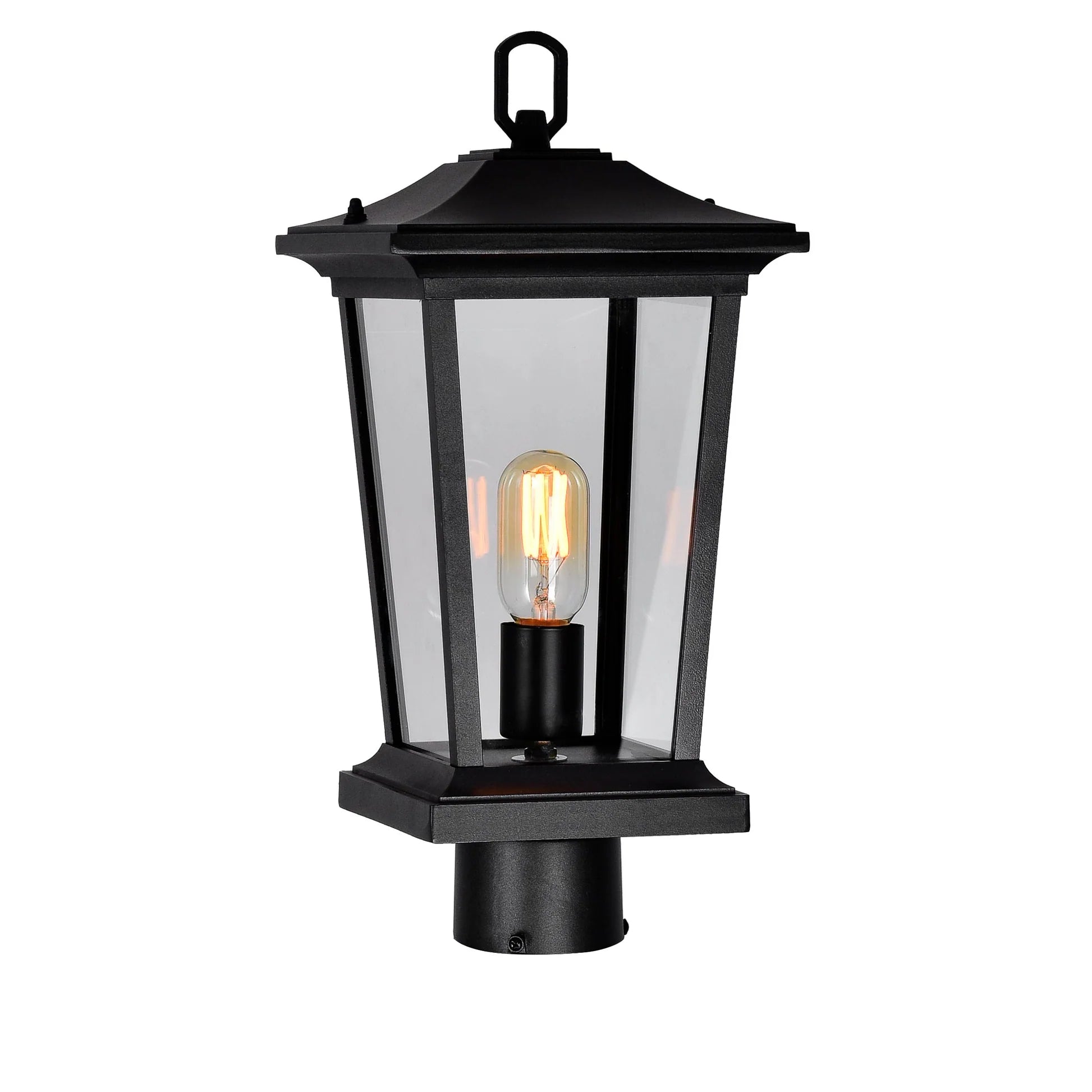 Leawood Outdoor Lantern Heads Black 1 Light