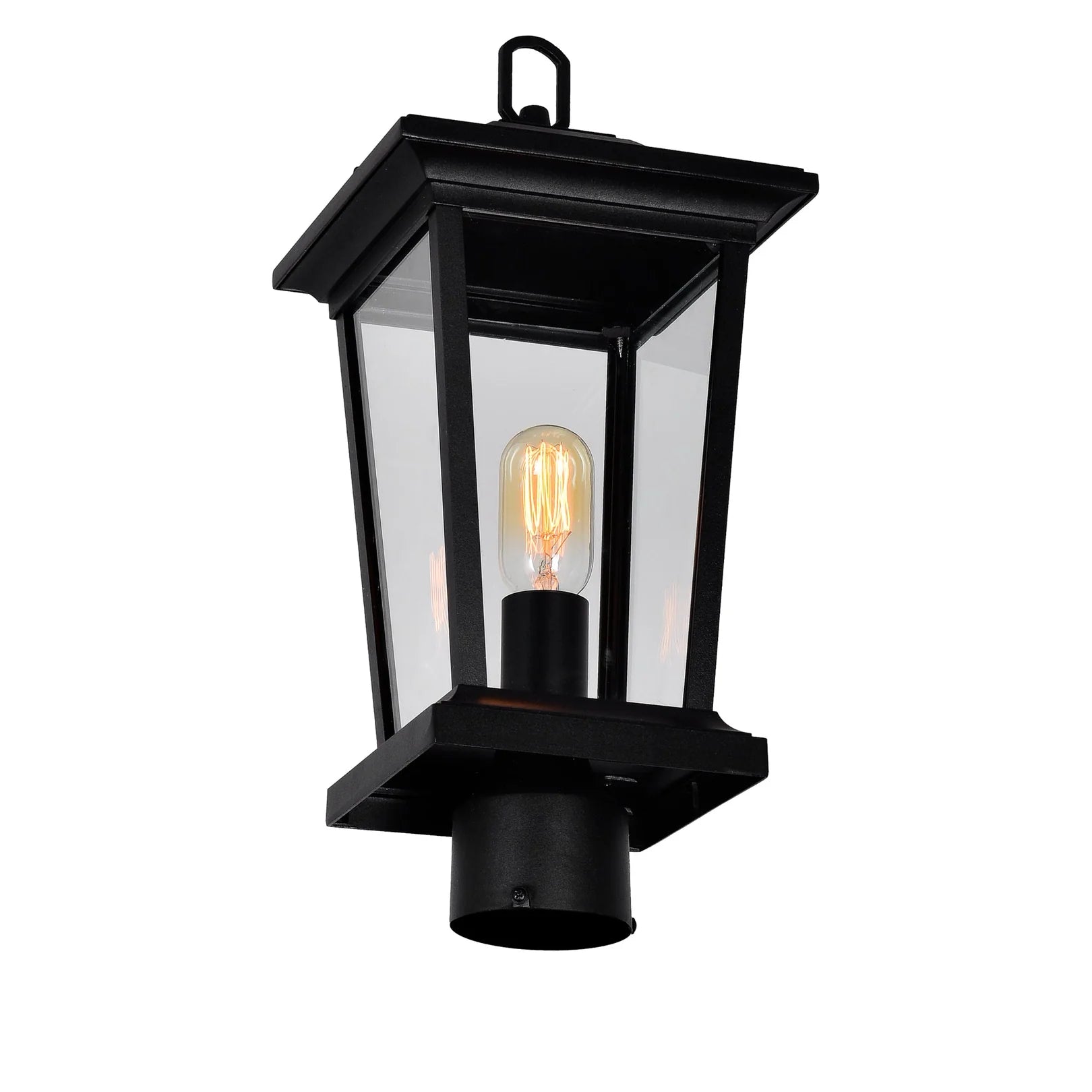 Leawood Outdoor Lantern Heads Black 1 Light