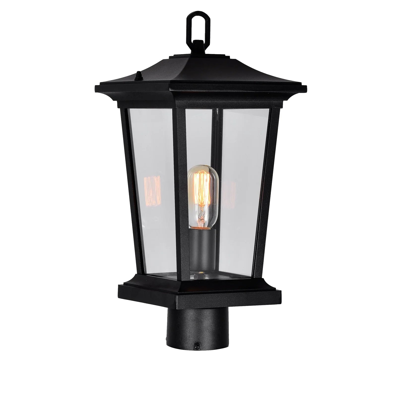 Leawood Outdoor Lantern Heads Black 1 Light