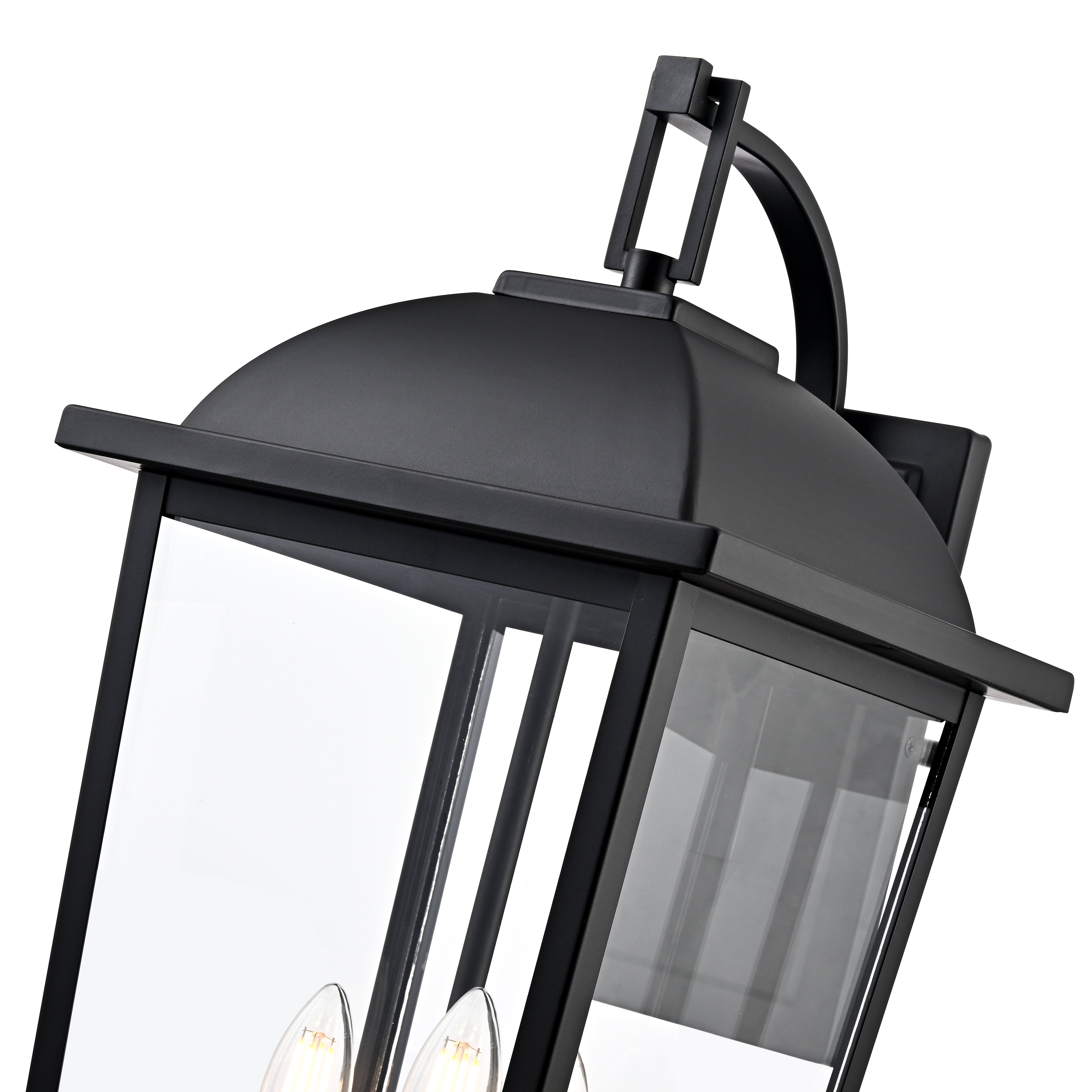 11'' Houston Powder Coated Black 3 Light Lantern