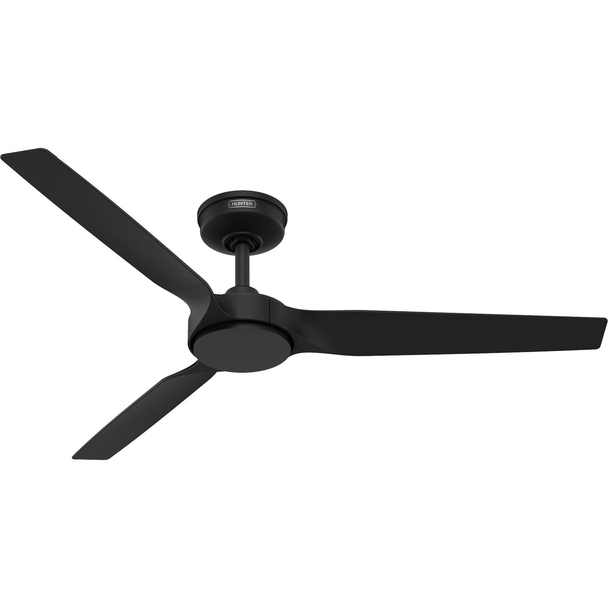 52 inch Zentech Wi-Fi ENERGY STAR® Matte Black Damp Rated Ceiling Fan with LED Light Kit and Remote