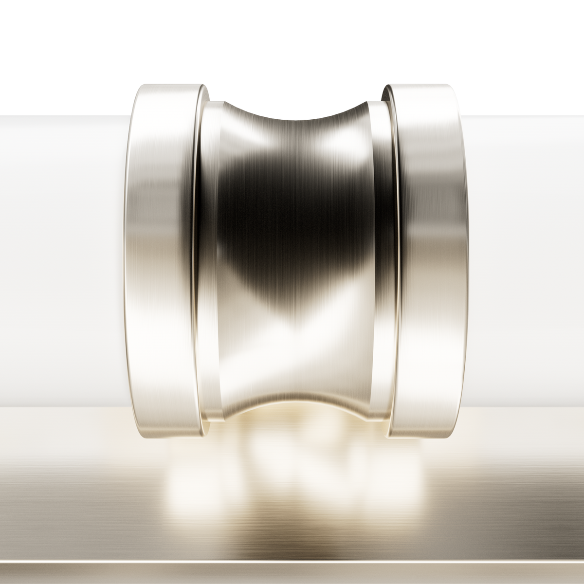 Lenlock 22-inch 2-light Brushed Nickel Vanity Light with Cased White Glass