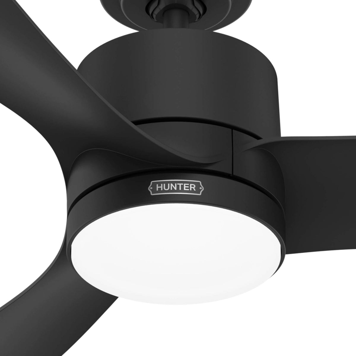 52 inch Bolsa Matte Black Ceiling Fan with LED Light Kit and Handheld Remote