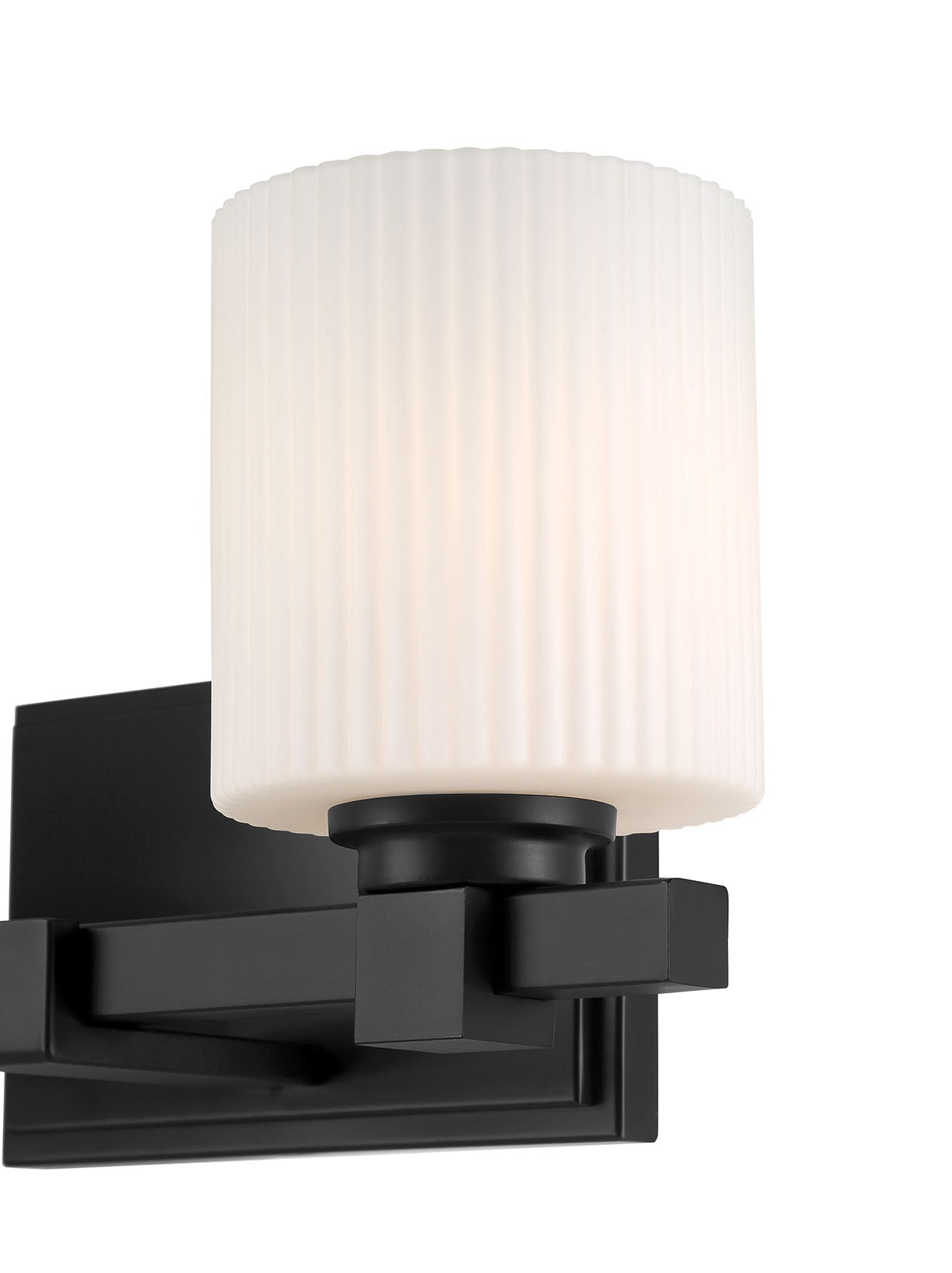 14'' Abelson Matte Black 2 Light Bath Vanity