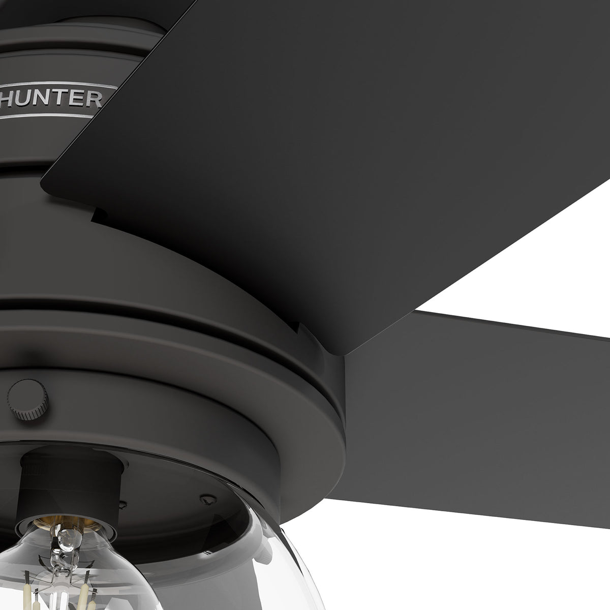 52 inch Xidane Matte Black Ceiling Fan with LED Light Kit and Handheld Remote