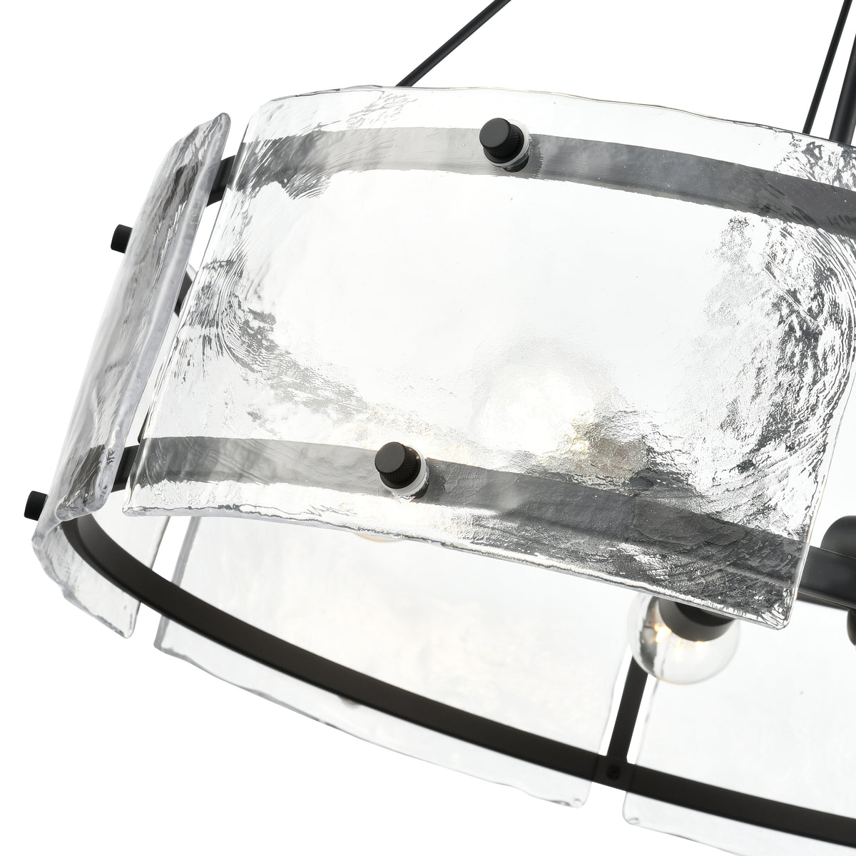 25'' Bennetti Matte Black 5 Light Pendant
