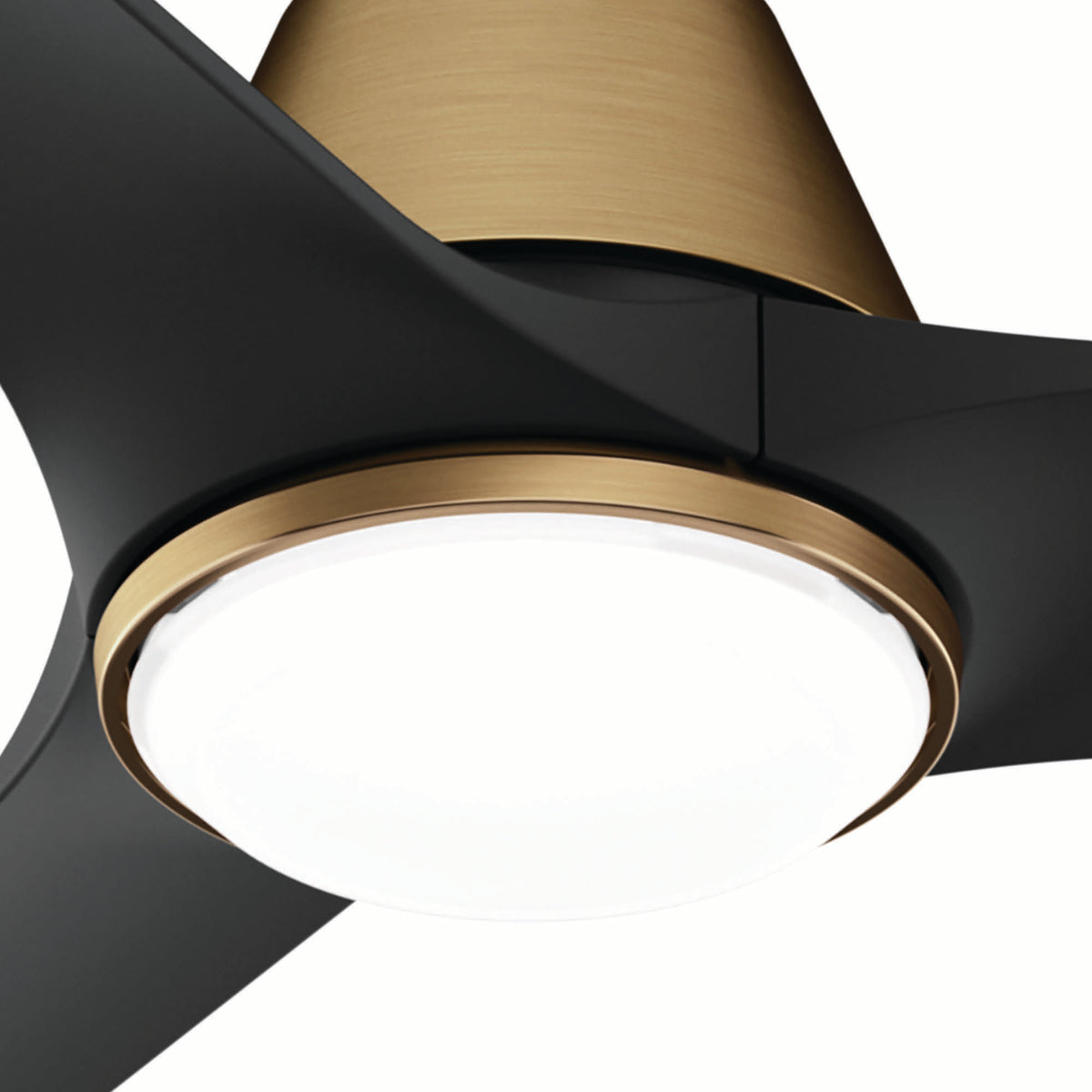 60 inch Aeronaut Wi-Fi ENERGY STAR® Luxe Gold Damp Rated Ceiling Fan with LED Light Kit and Handheld Remote