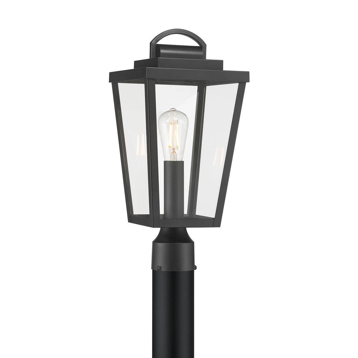 17.75'' Brenwick Powder Coated Black 1 Light Post Lantern