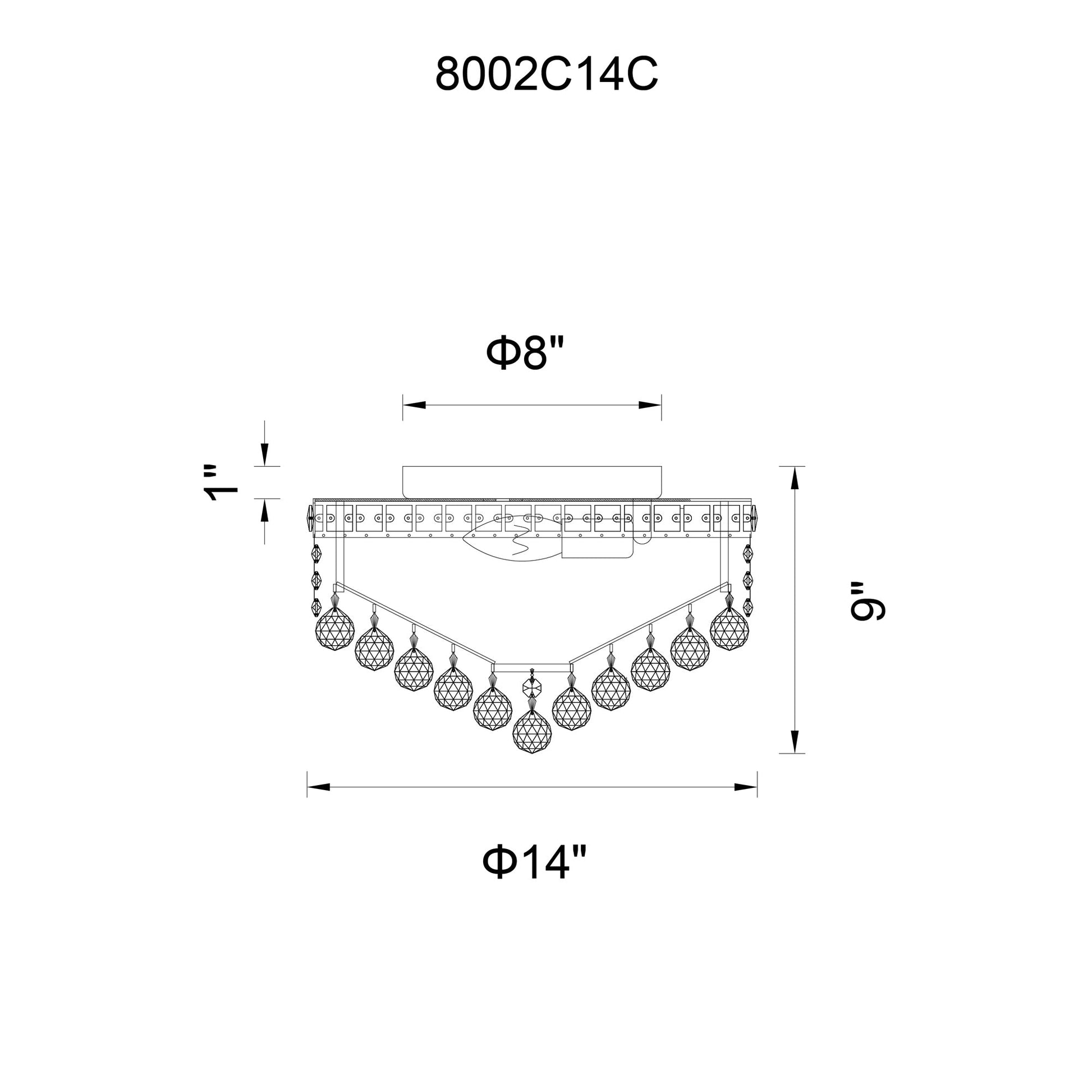 Luminous 4 Light Chrome Flush Mount Ceiling Fixture