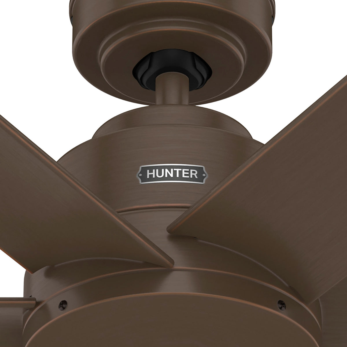 52 inch Kennicott Matte Bronze Damp Rated Ceiling Fan and Wall Control