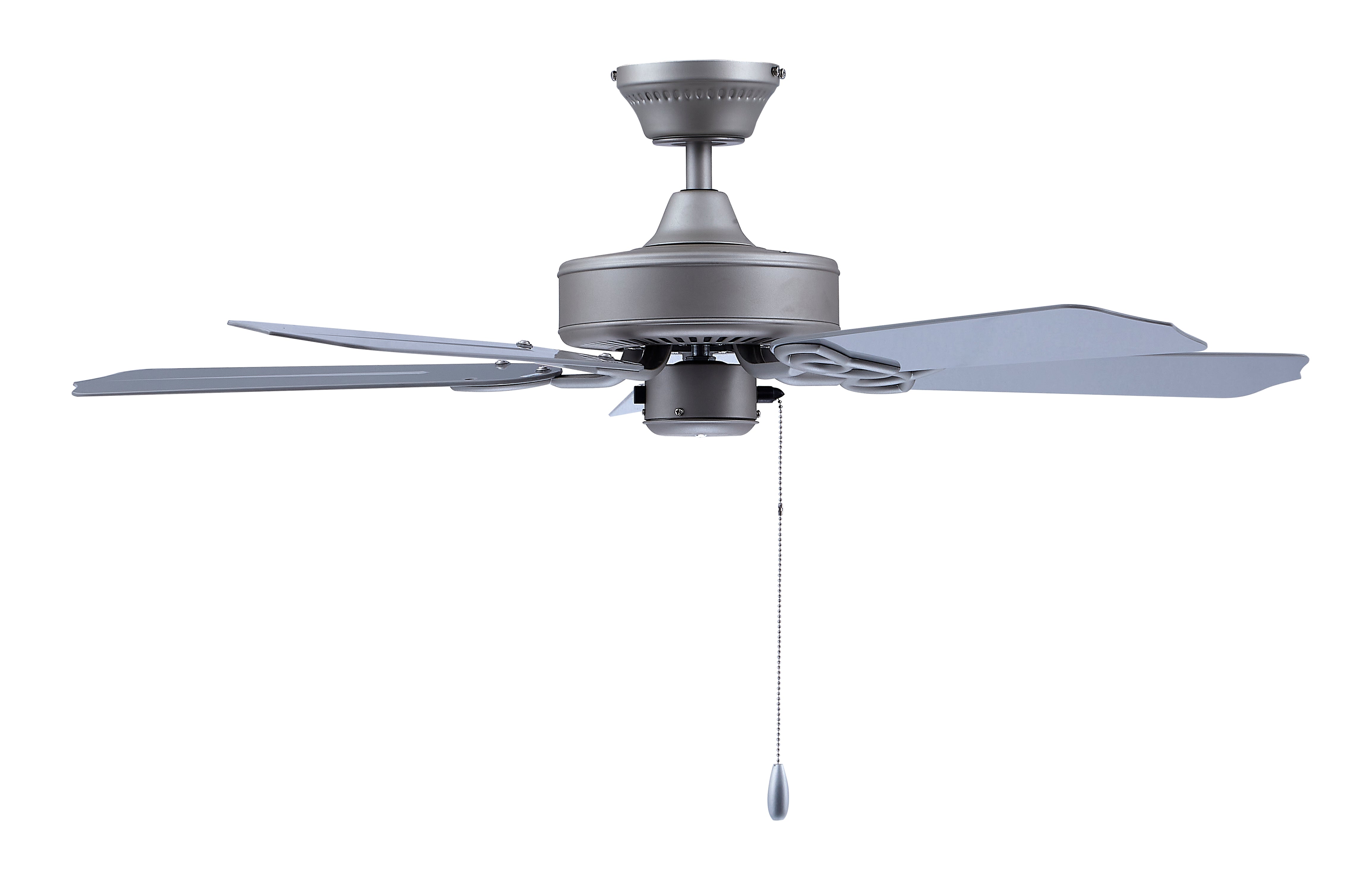 42 Inch Sunset II AC Brushed Pewter Outdoor Ceiling Fan 5-Blade Reversible