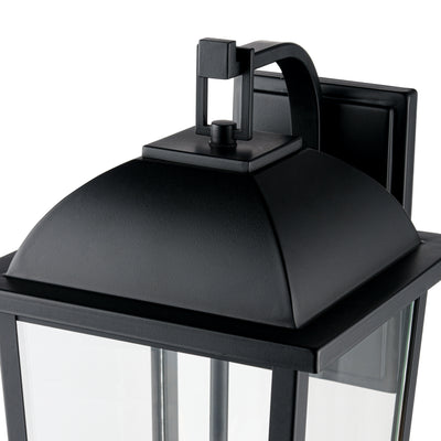9'' Houston Powder Coated Black 2 Light Lantern