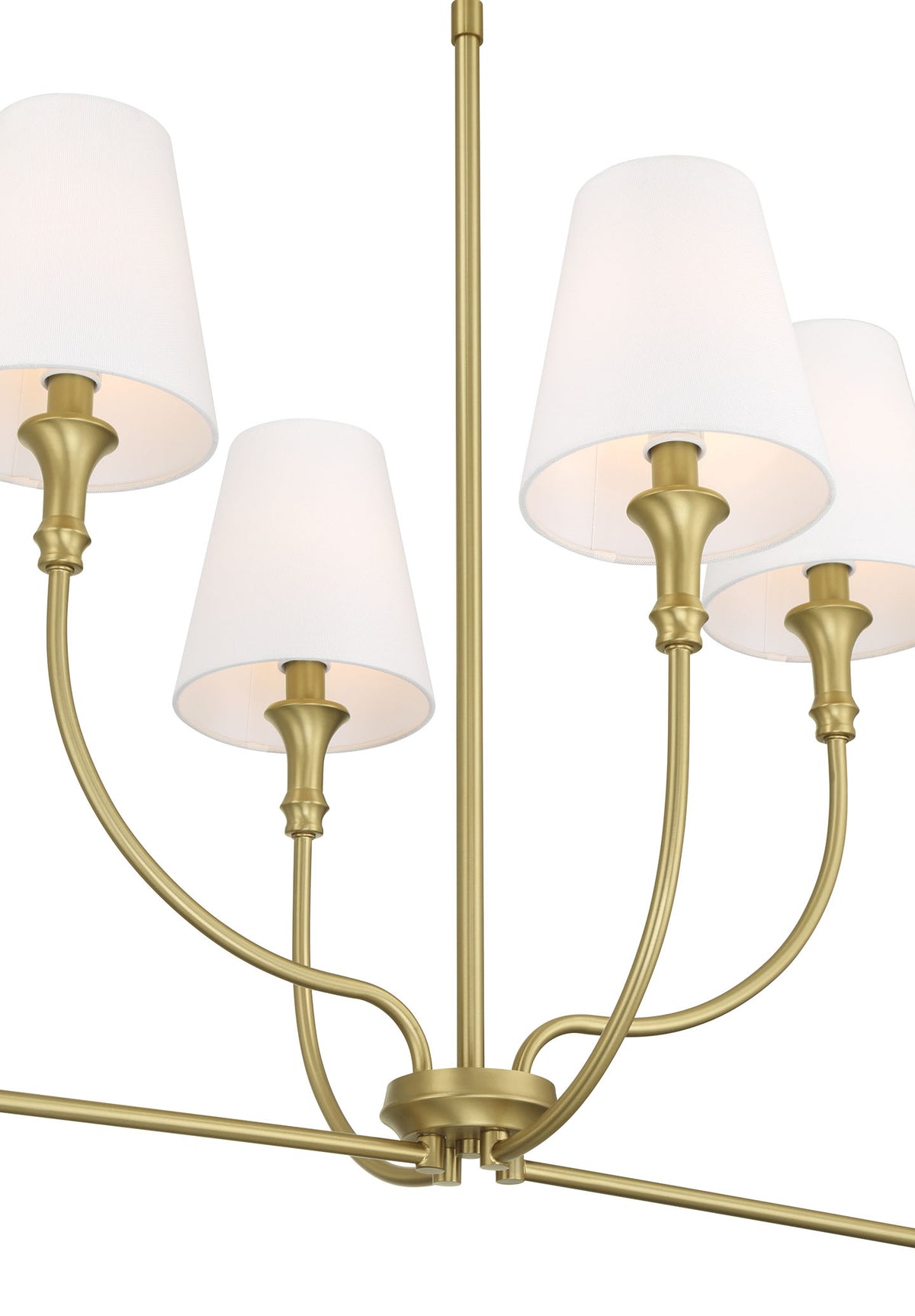 29'' Mairbourne Vintage Brass 6 Light Linear Chandelier