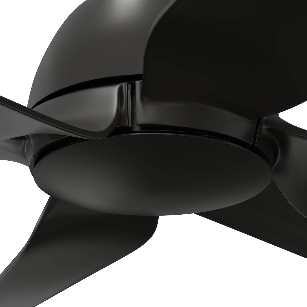 52 inch AirStack ENERGY STAR® Flat Matte Black Damp Rated Ceiling Fan and Handheld Remote