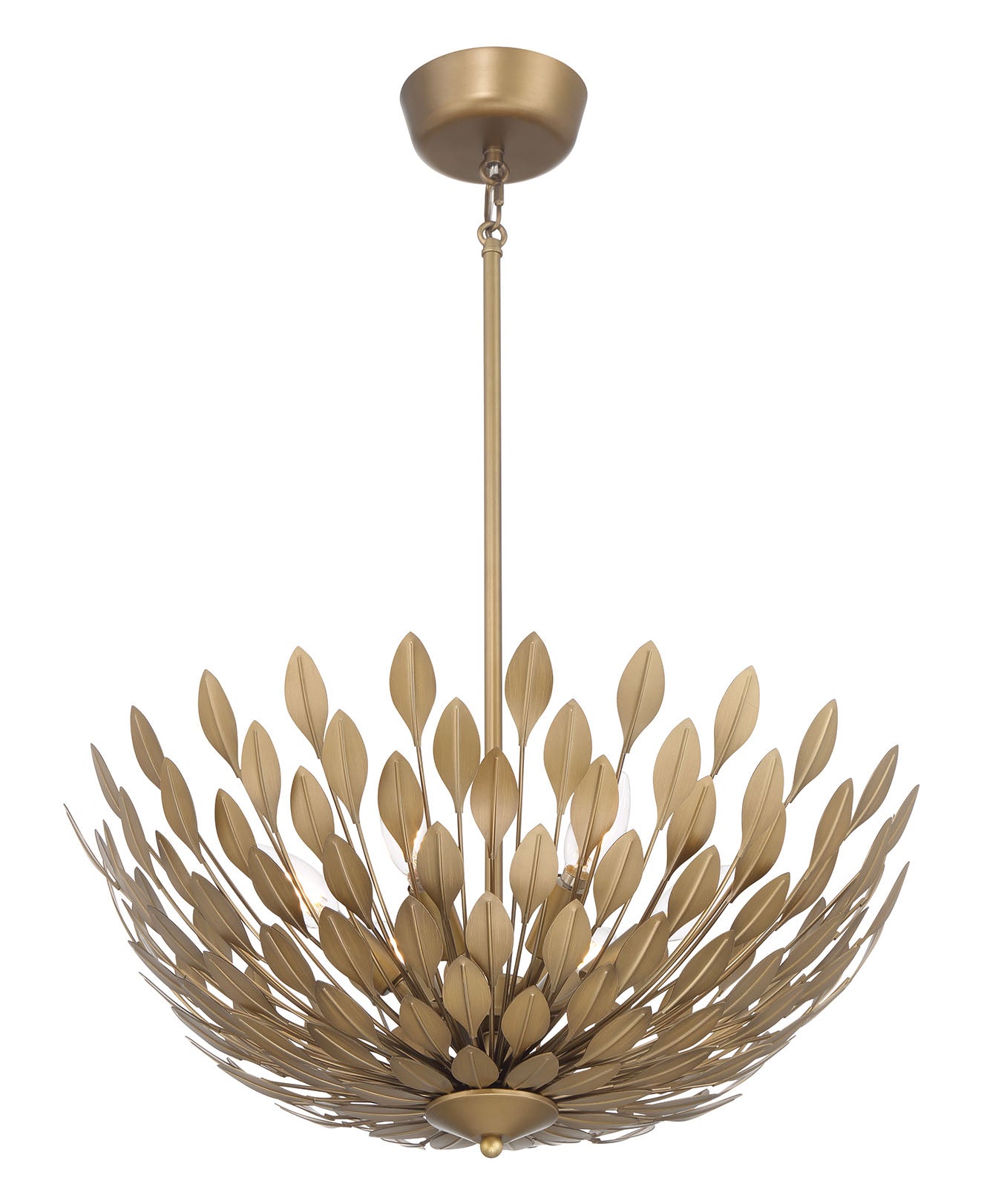 9'' Merylmint Painted Aged Brass 6 Light Pendant