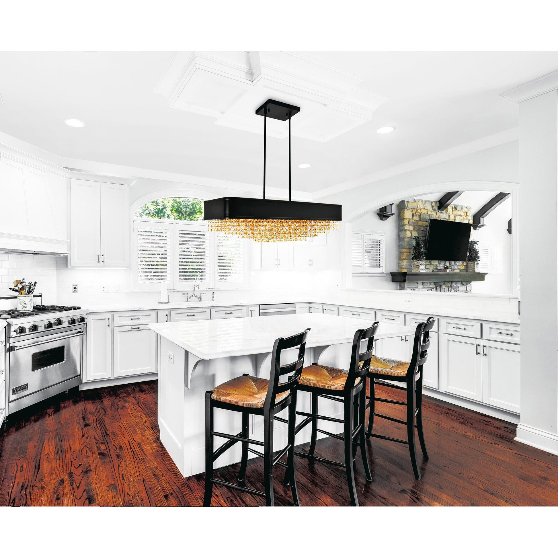 Medina 10 Light Black Chandelier