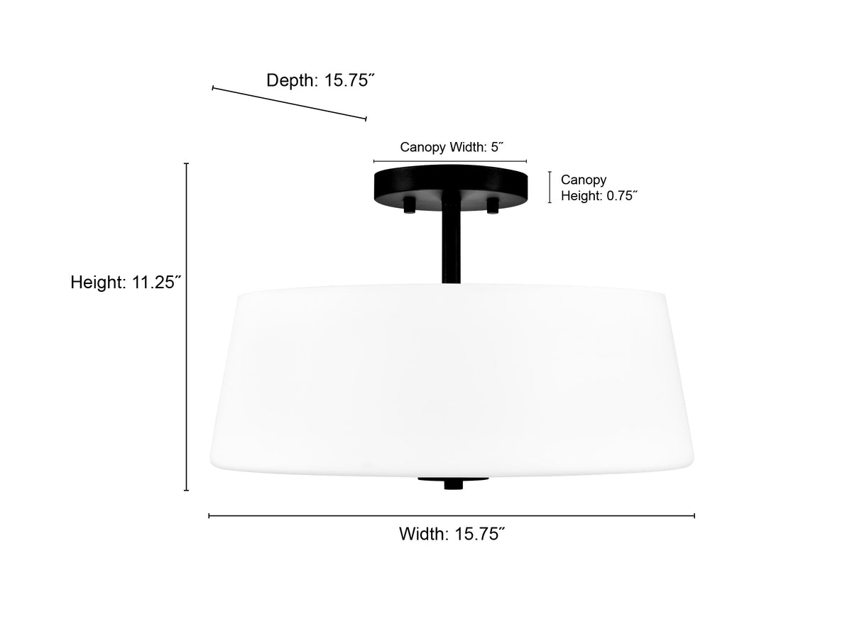5'' Laphia Modern Gold 2 Light Flush Mount