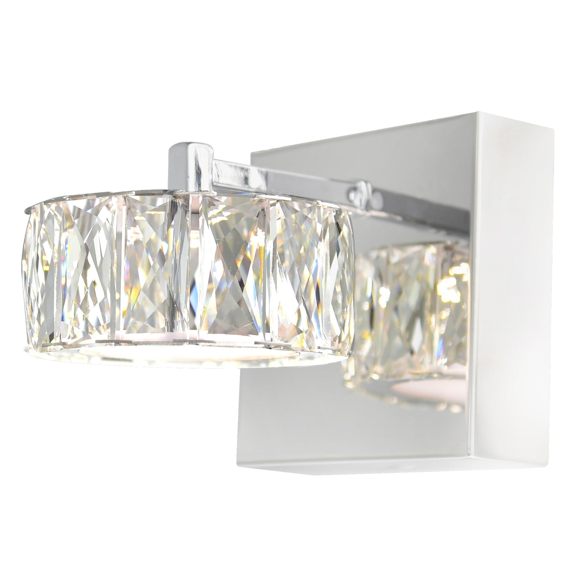 Milan LED Chrome Bathroom Sconce