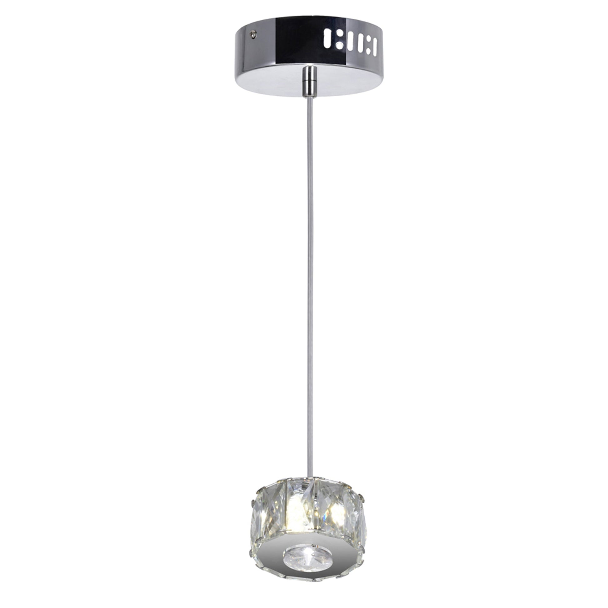 Milan LED Chrome Pendant Light