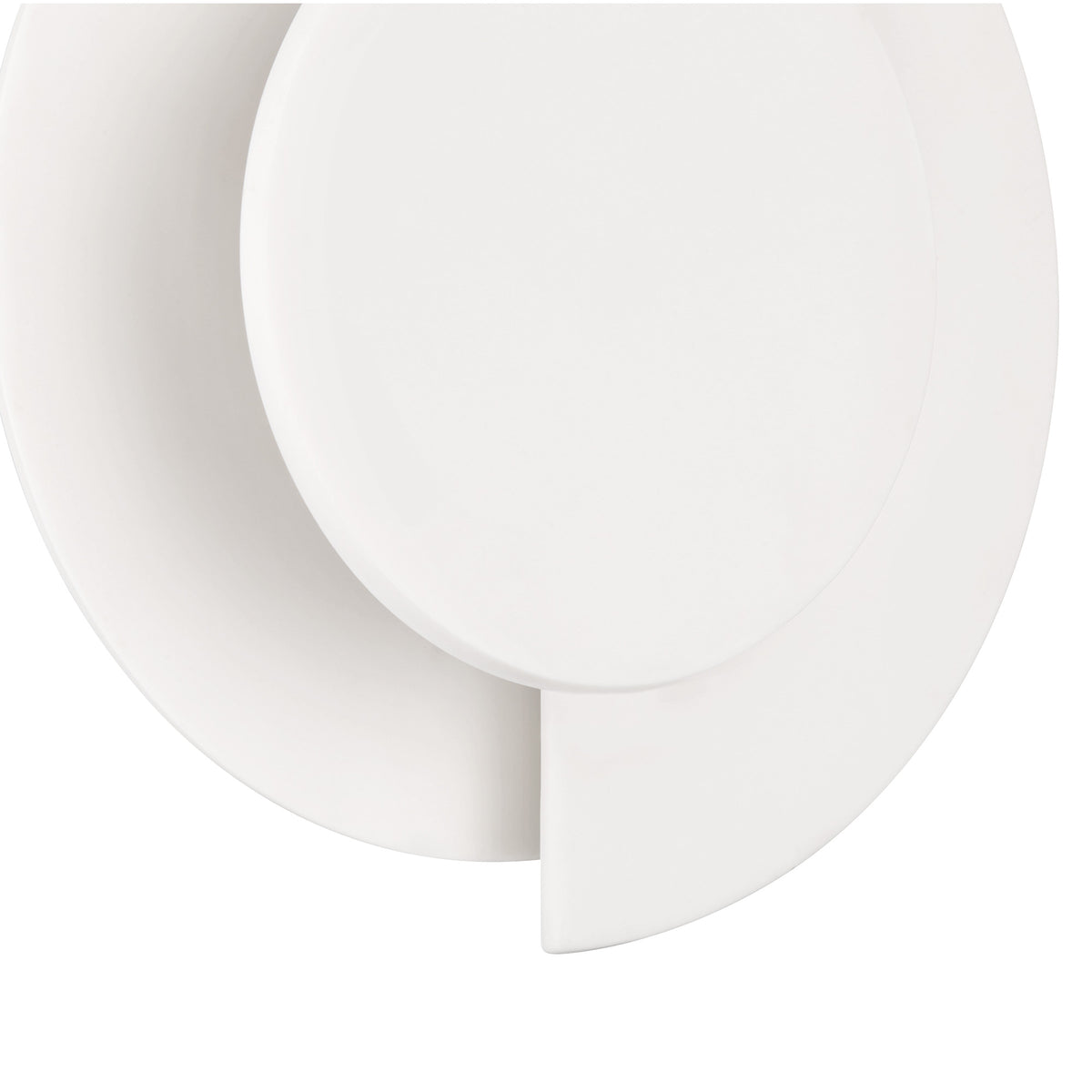 Opaline Crest 8-inch 1-light Matte White Ceramic and Luxe Gold 2500K LED Wall Sconce with Matte White Ceramic Shade