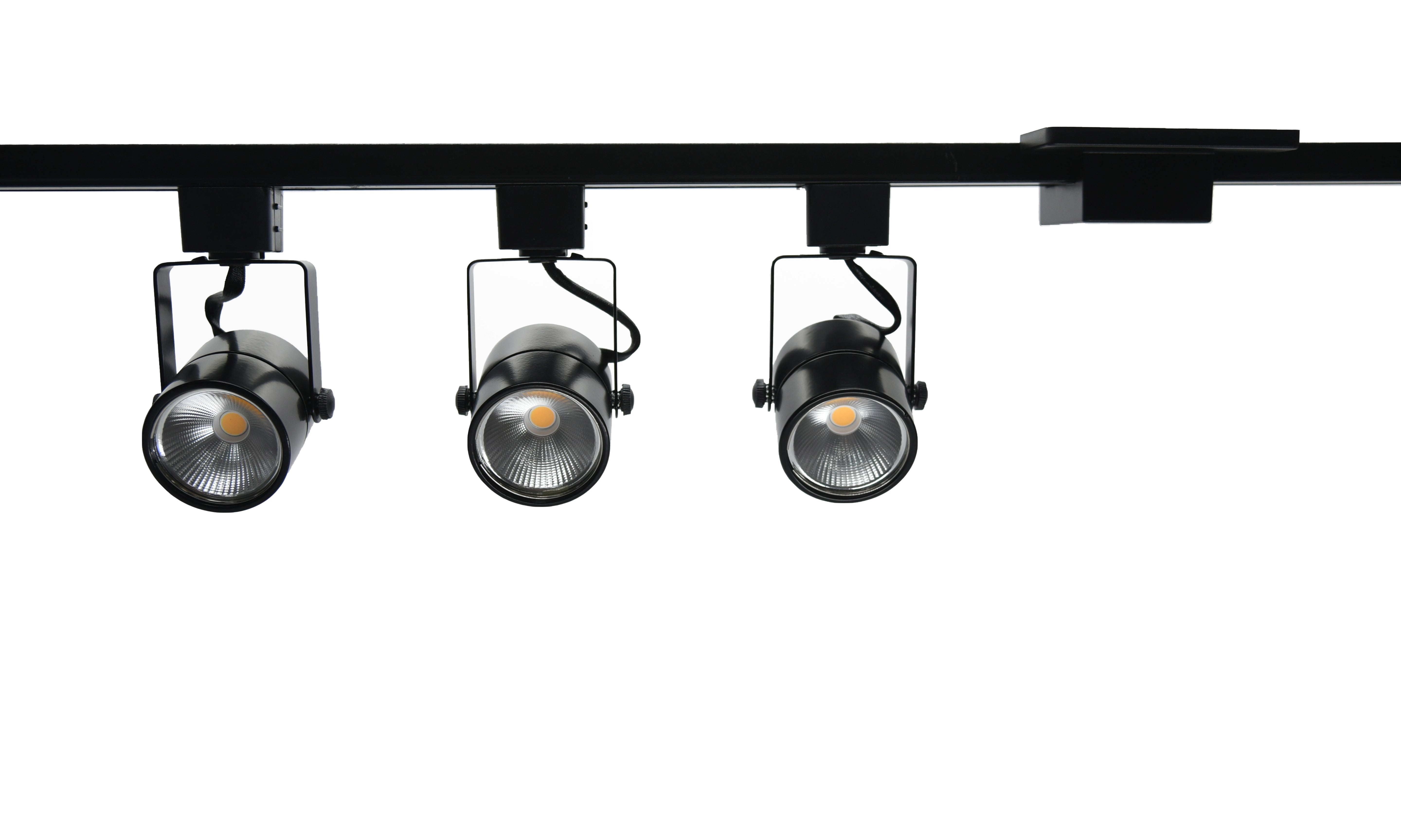 4-foot Black Track Lighting Kit
