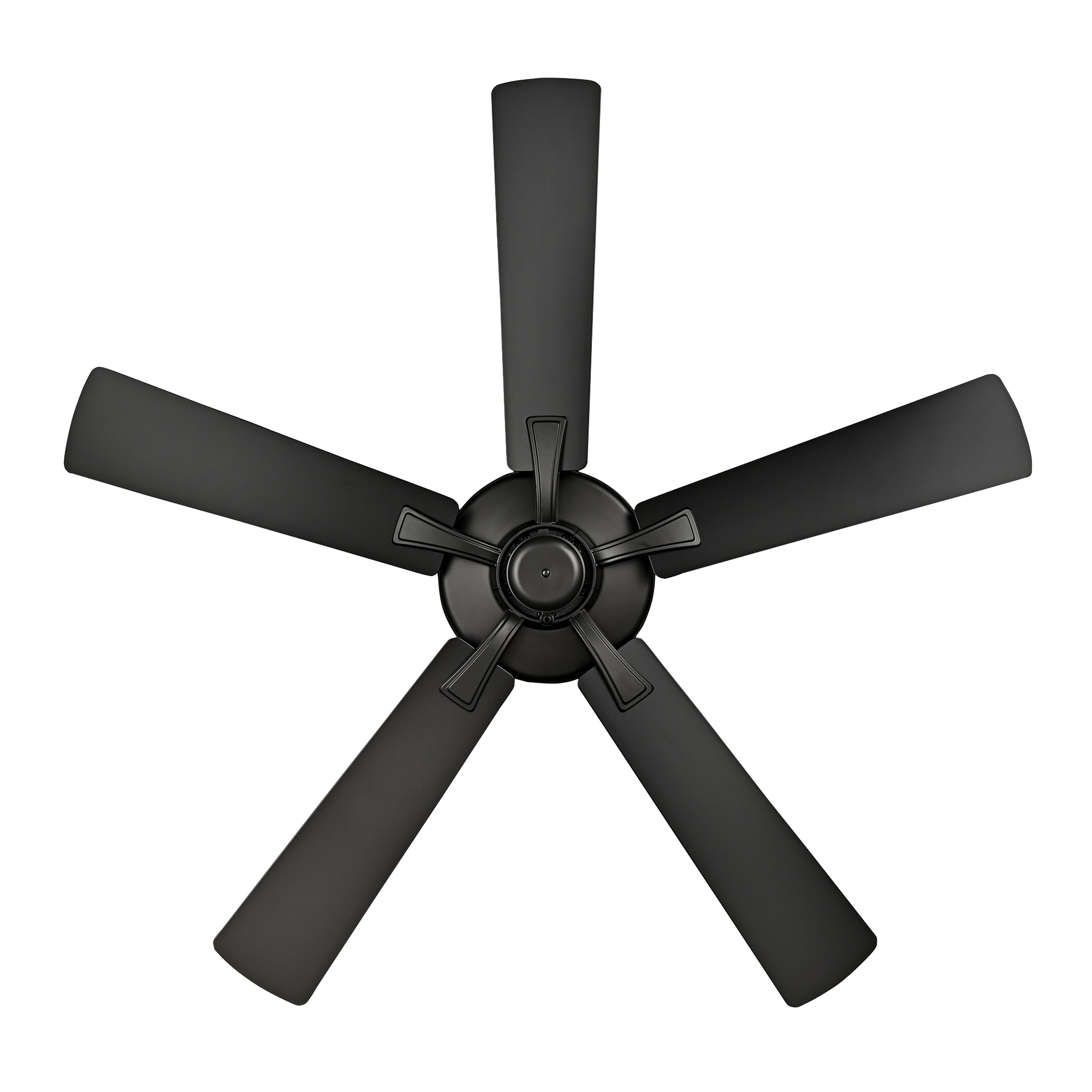 52 Inch Velbreeze AC Matte Black Outdoor Ceiling Fan 5-Blade