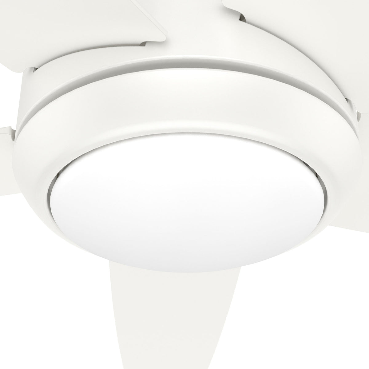 52 inch Zayden Fresh White Ceiling Fan with LED Light Kit and Handheld Remote