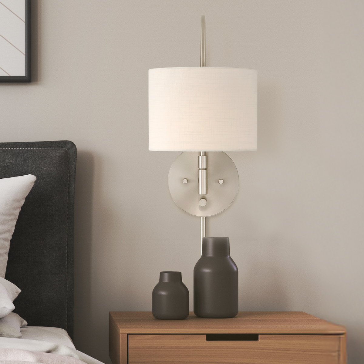 Hepburn 16-inch 3-light Brushed Nickel Globe Pendant with Cased White Glass