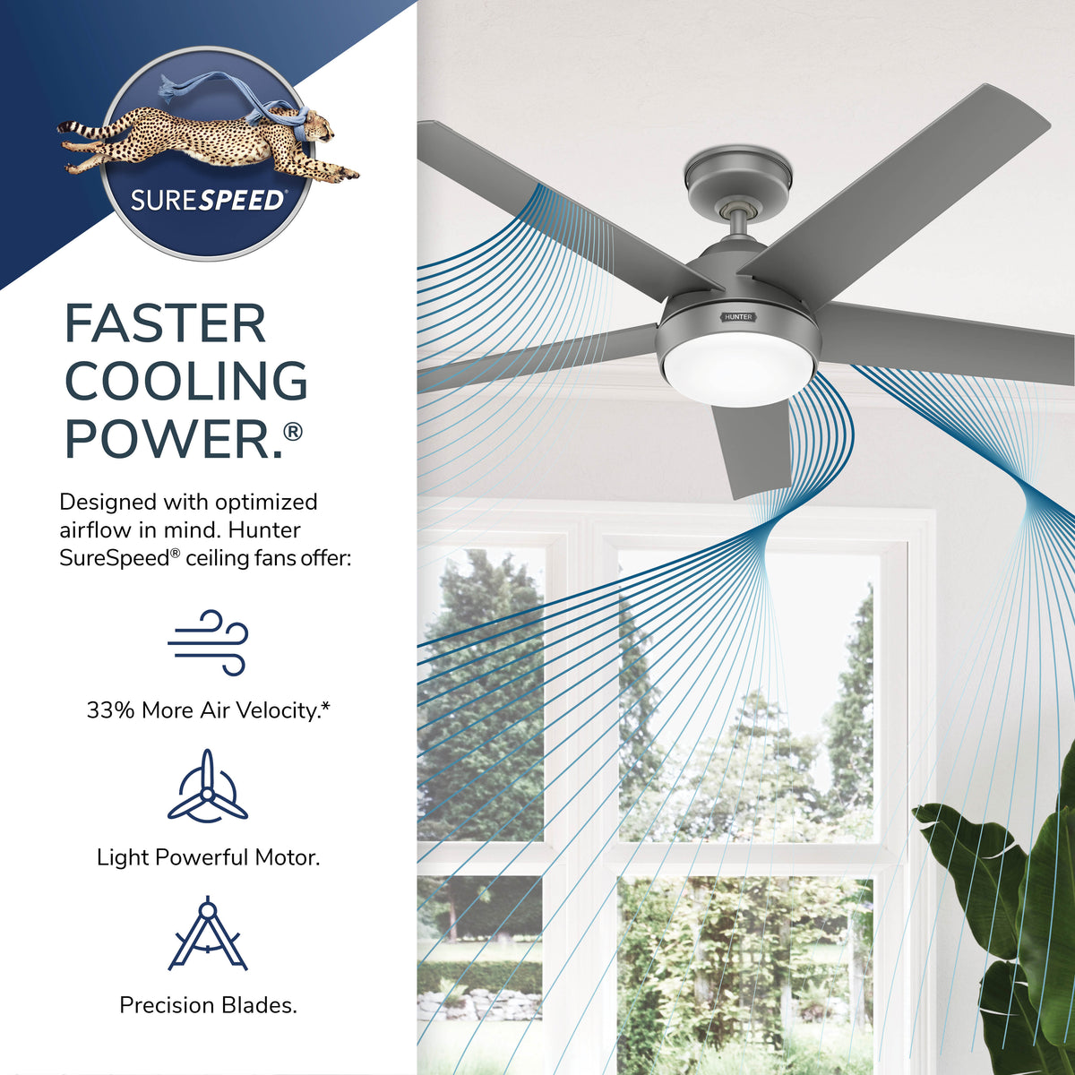 52 inch Skyflow Matte White WeatherMax Indoor / Outdoor Ceiling Fan with LED Light Kit and Wall Control