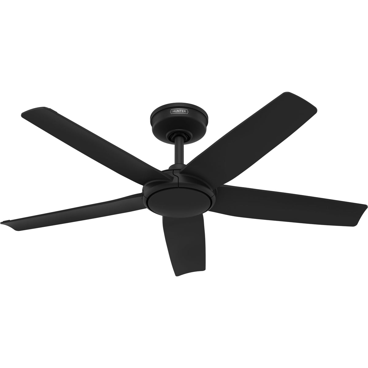 44 inch Zentech Wi-Fi ENERGY STAR® Matte Black Damp Rated Ceiling Fan with LED Light Kit and Handheld