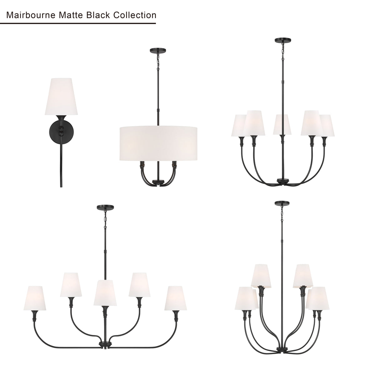 6.5'' Mairbourne Matte Black 1 Light Wall Sconce