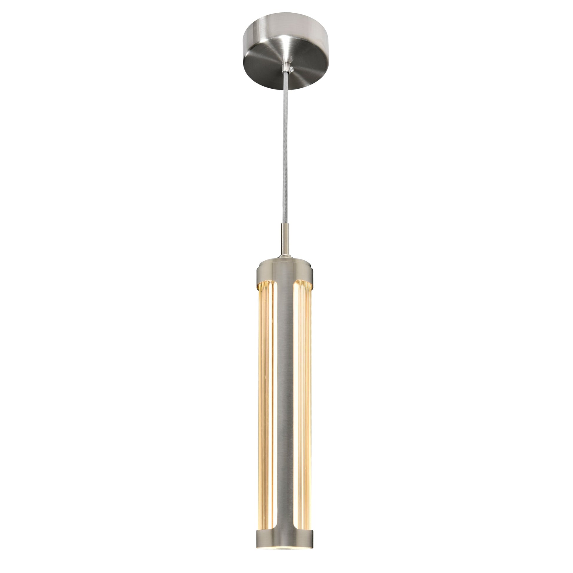 Neva 3in Nickel Pendant Integrated LED