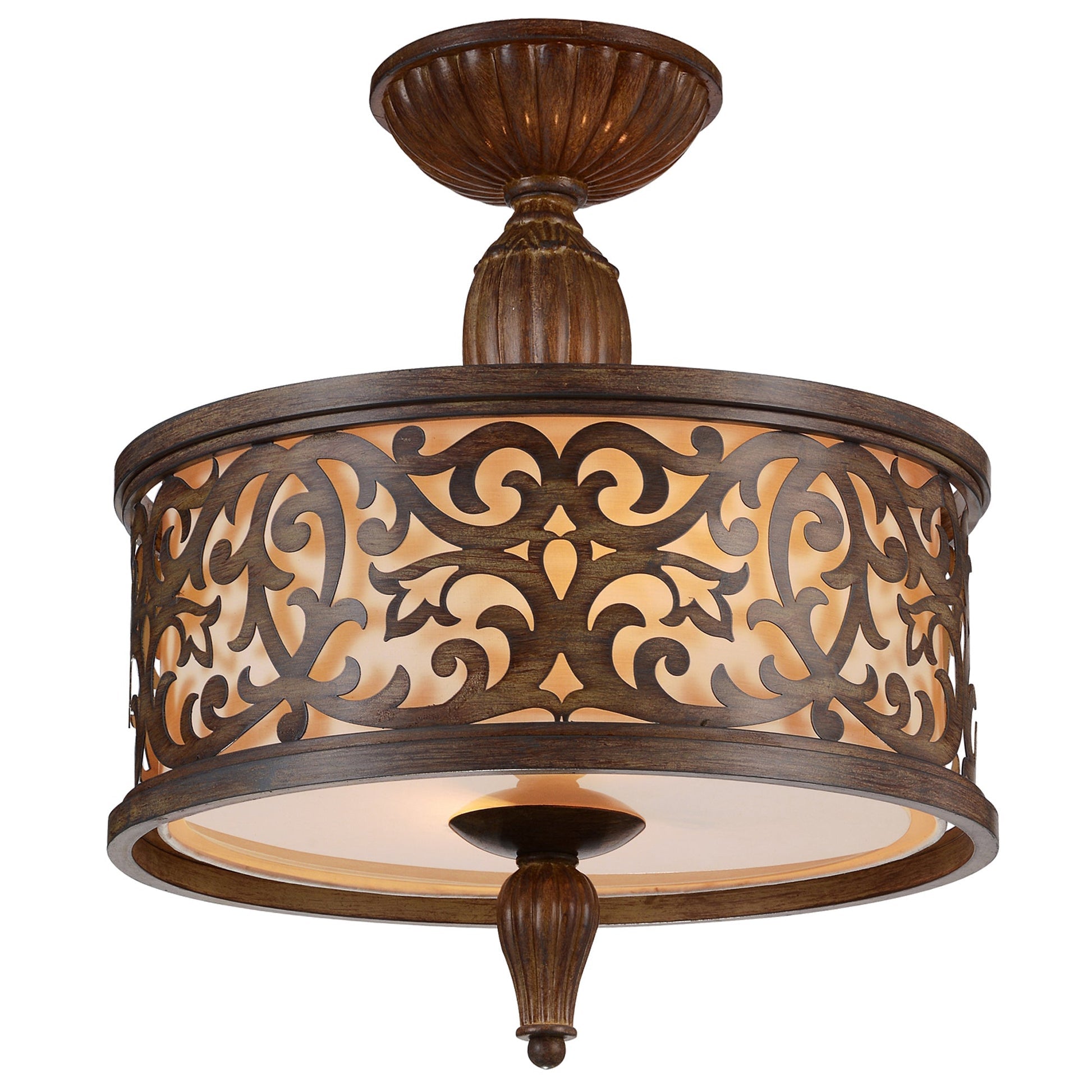 Nicole Brushed Flush Mount Drum Light