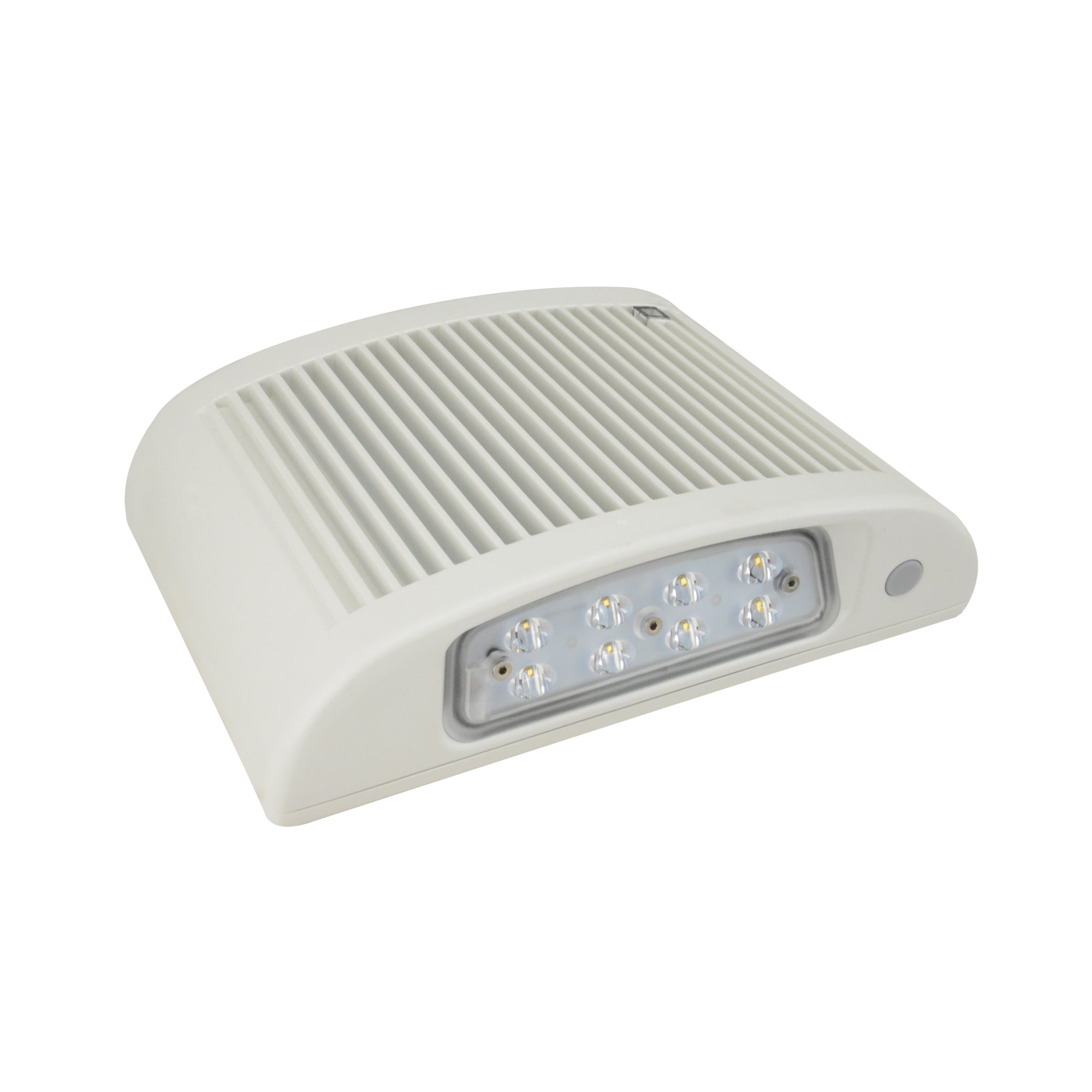 9.25-inch White Outdoor Emergency Light