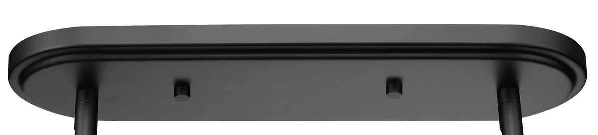 18'' Adorra Matte Black 6 Light Linear Chandelier